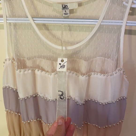 3/$15 Pearl Accent Dress - Picture 6 of 7